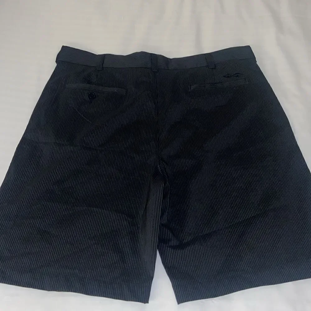 Men’s Snake Eyes Stripped Golf shorts All Black Size 38